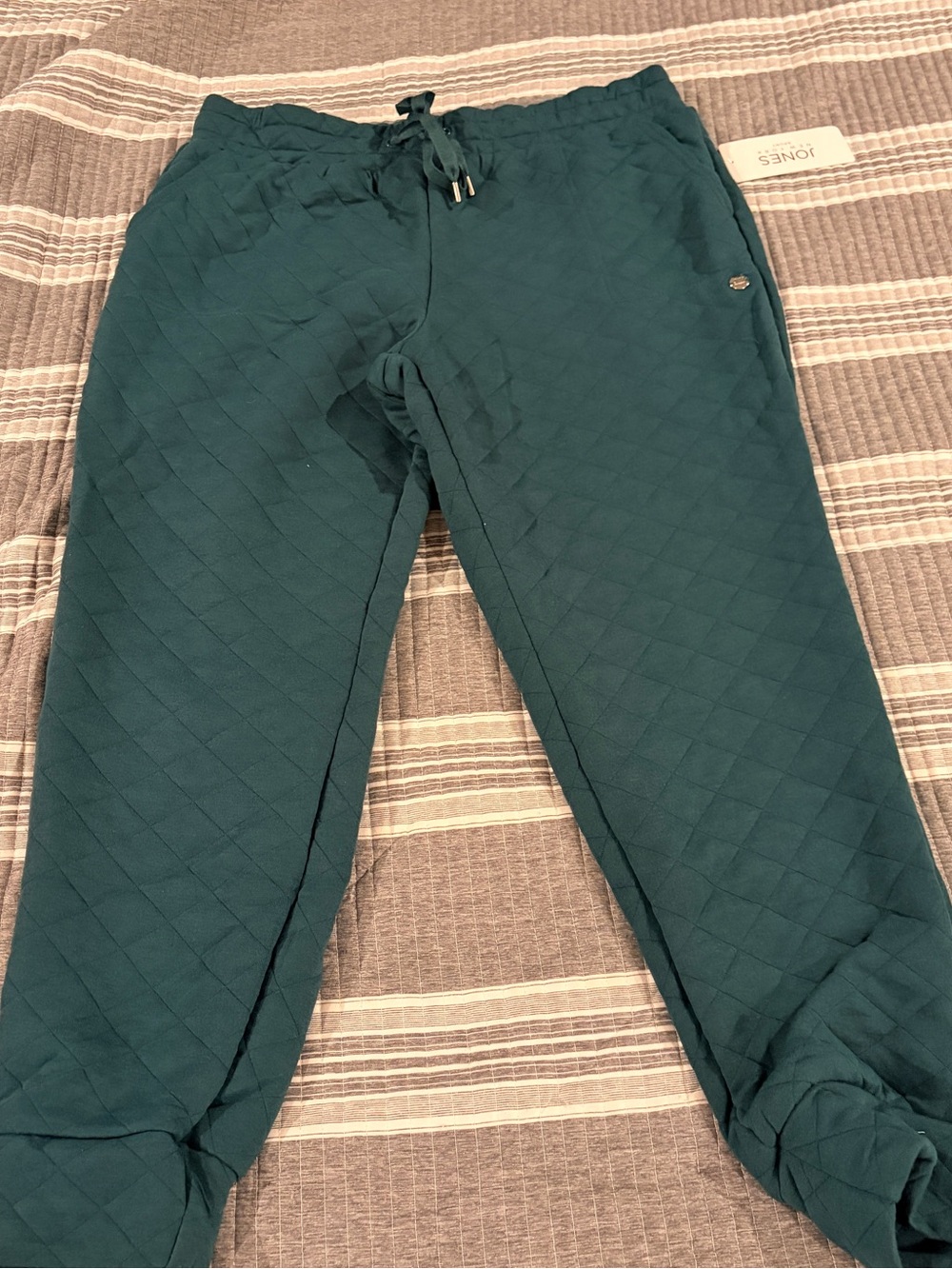 SONOMA Teal Quilted Kids Sweatpants with Drawstring